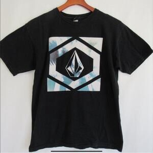 Volcom Black Logo Diamond Tee